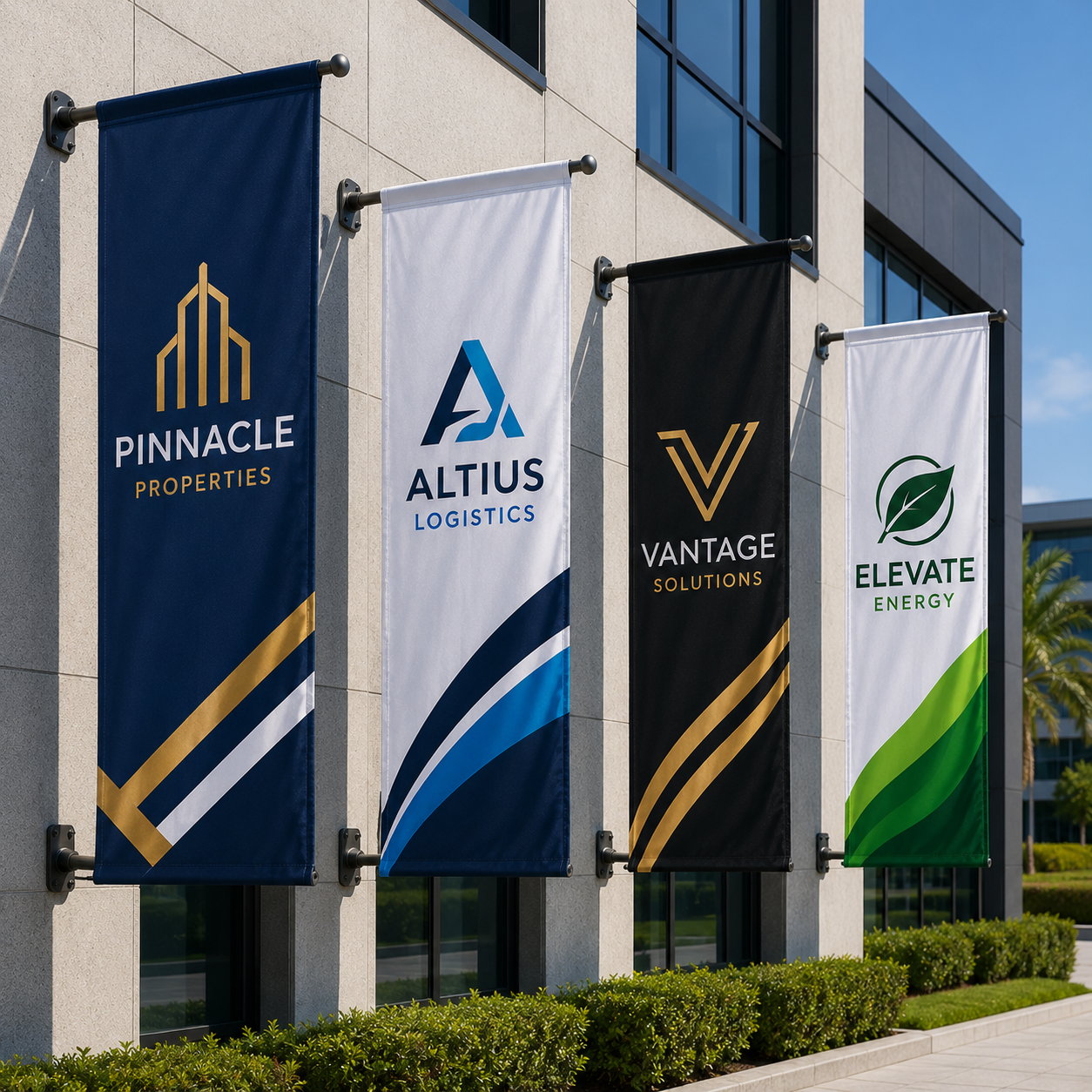Wallmounted Flags