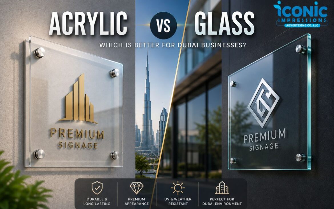 Acrylic vs Glass: Which Is Better for Dubai Businesses