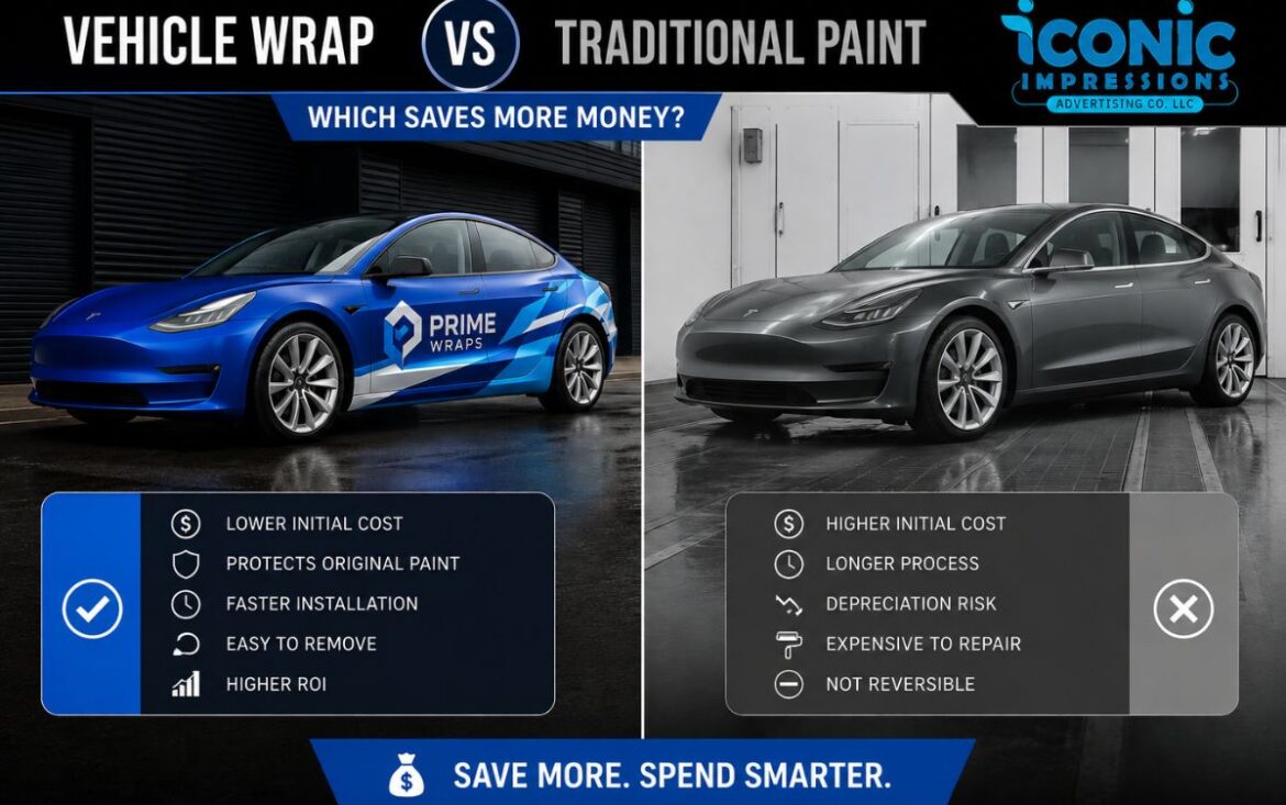 Vehicle Wrap vs Traditional Paint: Which Saves More Money