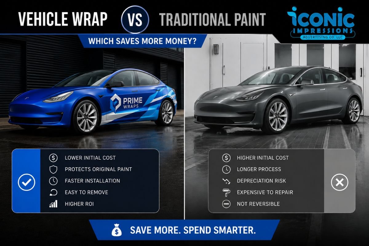 Vehicle Wrap vs Traditional Paint: Which Saves More Money