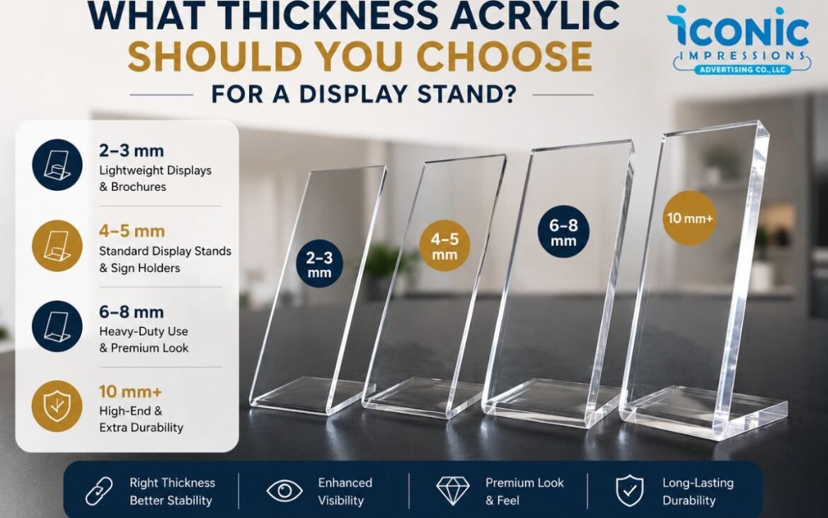What Thickness Acrylic Should You Choose for a Display Stand