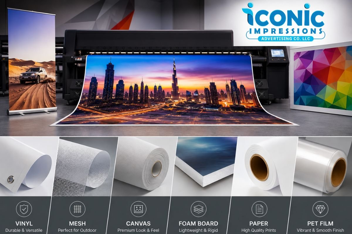 Which Materials Work Best for Large Format Printing UAE
