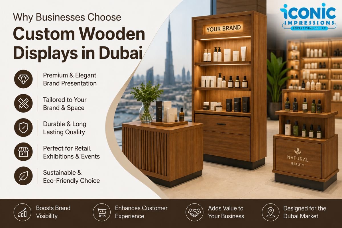 Why Businesses Choose Custom Wooden Displays in Dubai