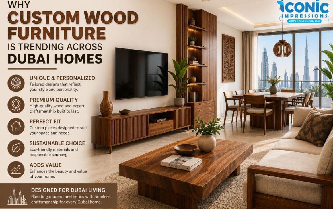 Why Custom Wood Furniture Is Trending Across Dubai Homes