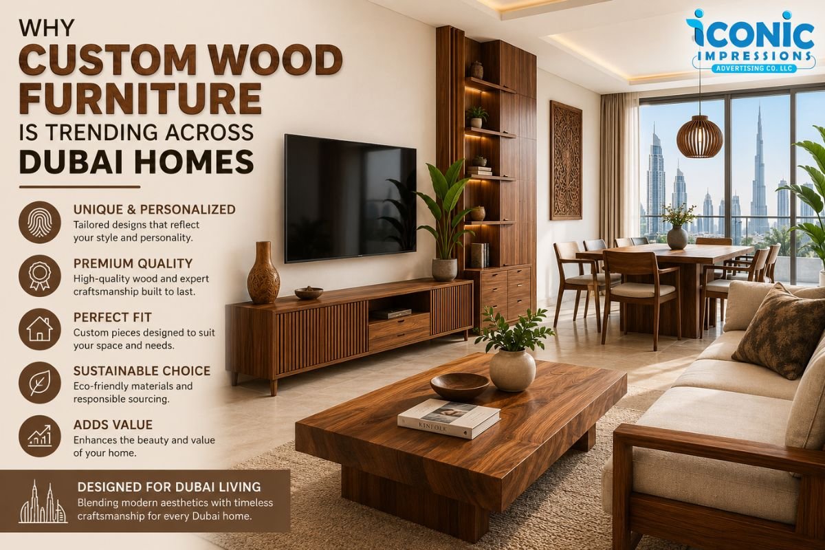 Why Custom Wood Furniture Is Trending Across Dubai Homes