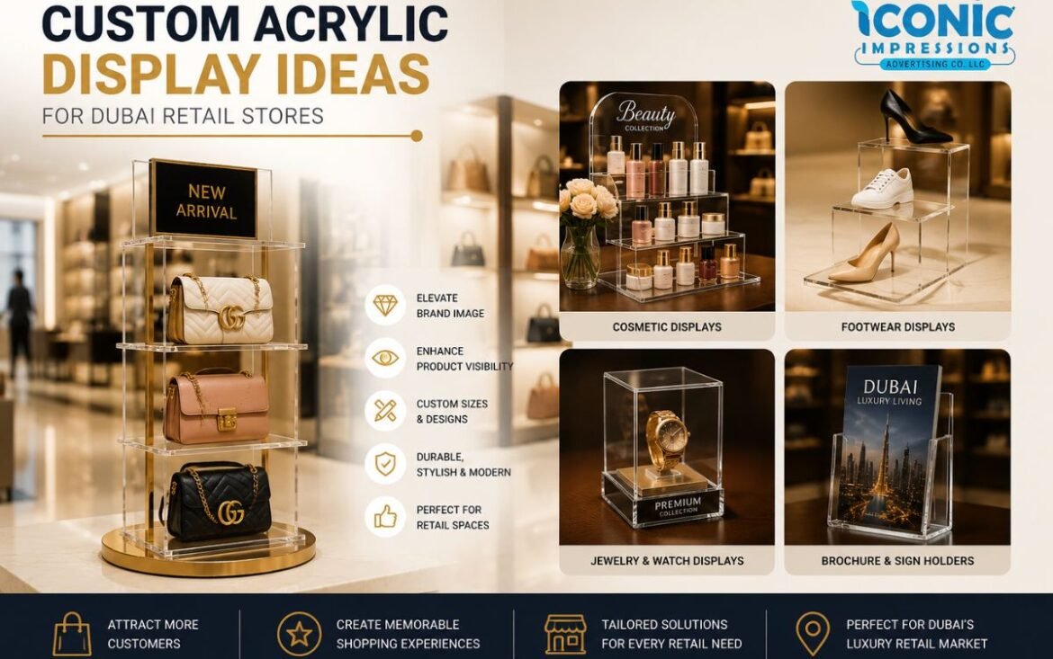 Custom Acrylic Display Ideas for Dubai Retail Stores