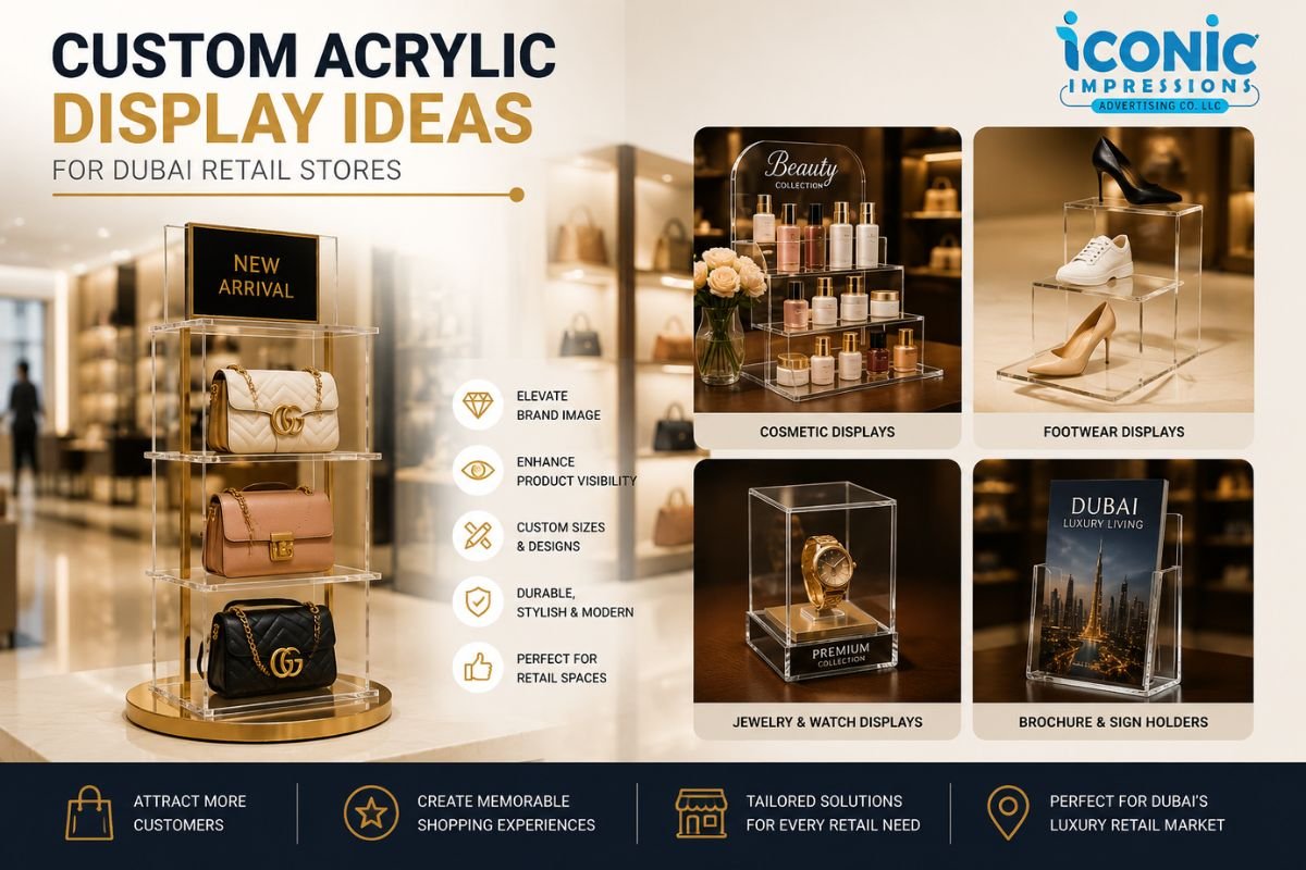 Custom Acrylic Display Ideas for Dubai Retail Stores