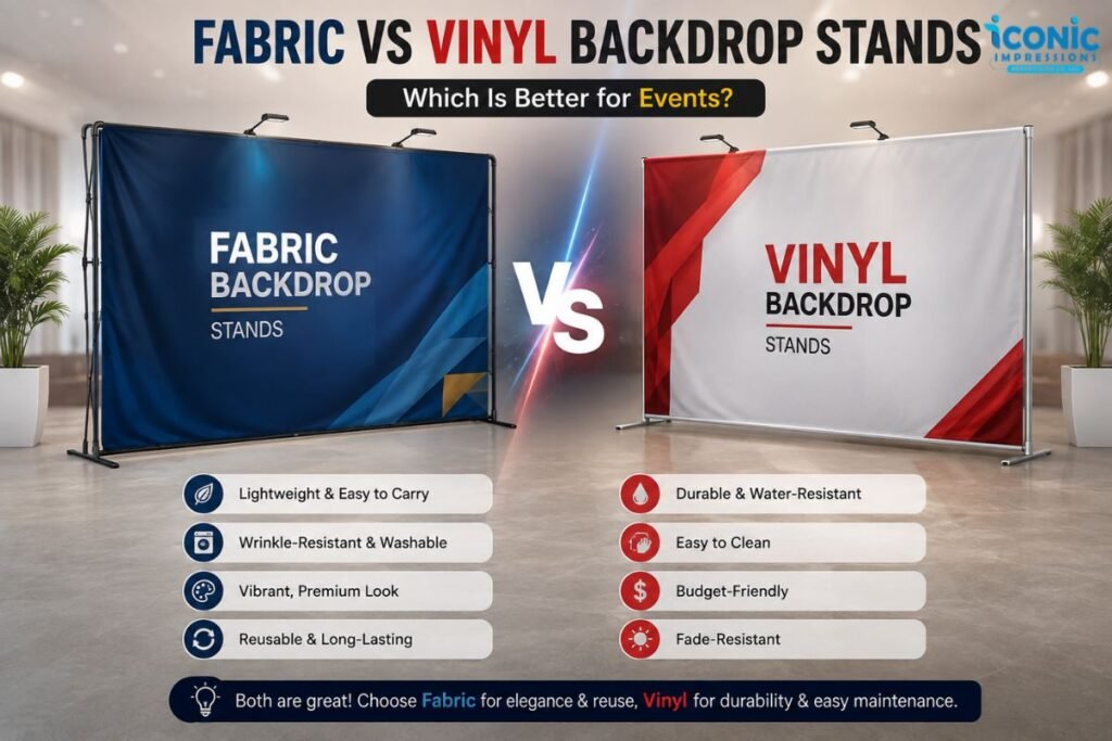 Fabric vs Vinyl Backdrop Stands Which Is Better for Events