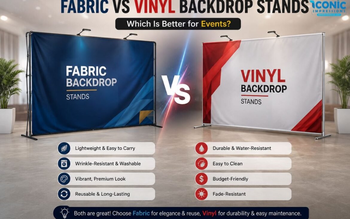 Fabric vs Vinyl Backdrop Stands Which Is Better for Events
