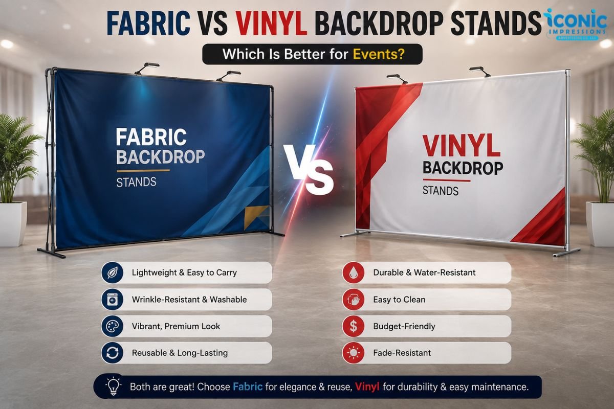 Fabric vs Vinyl Backdrop Stands Which Is Better for Events