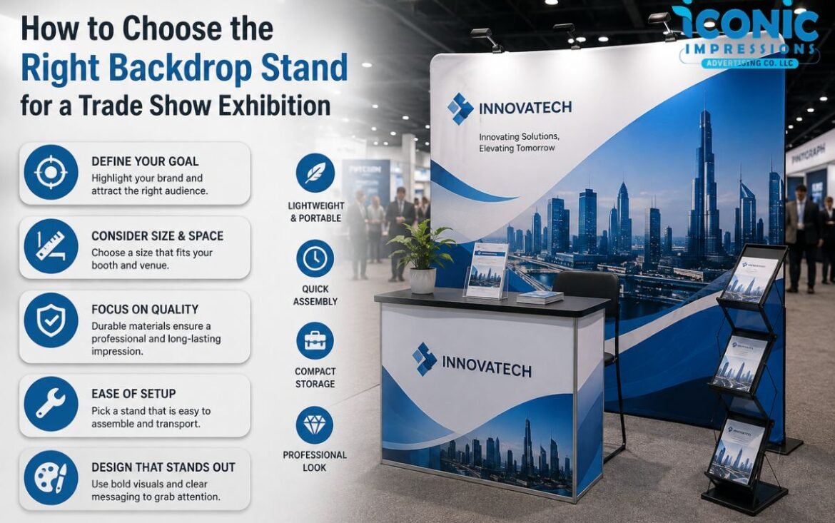 How to Choose the Right Backdrop Stand for a Trade Show Exhibition