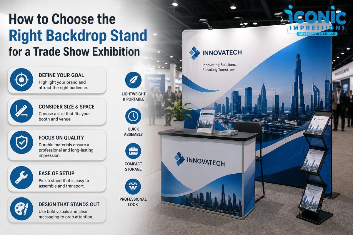 How to Choose the Right Backdrop Stand for a Trade Show Exhibition