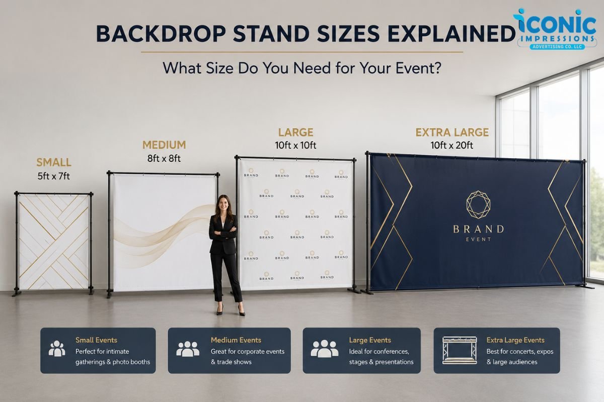 Backdrop Stand Sizes Explained What Size Do You Need for Your Event