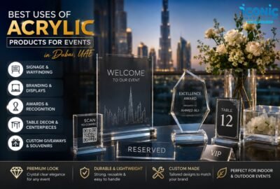 Best Uses of Acrylic Products for Events in Dubai UAE