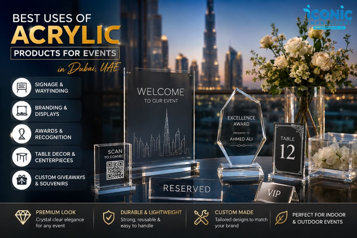 Best Uses of Acrylic Products for Events in Dubai UAE