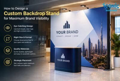 How to Design a Custom Backdrop Stand for Maximum Brand Visibility