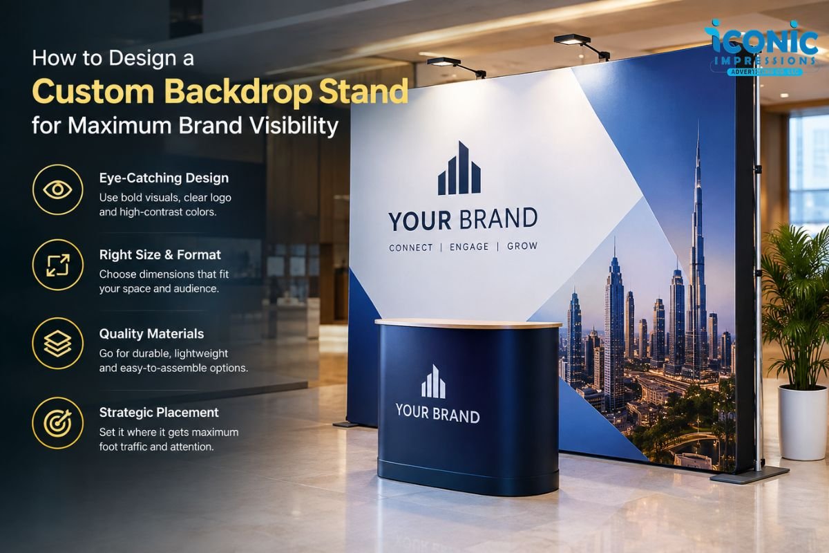 How to Design a Custom Backdrop Stand for Maximum Brand Visibility