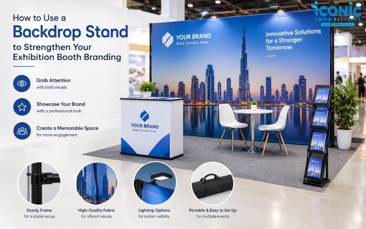 How to Use a Backdrop Stand to Strengthen Your Exhibition Booth Branding