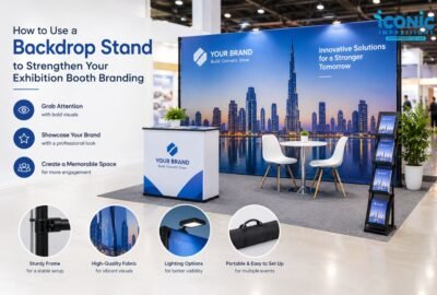 How to Use a Backdrop Stand to Strengthen Your Exhibition Booth Branding