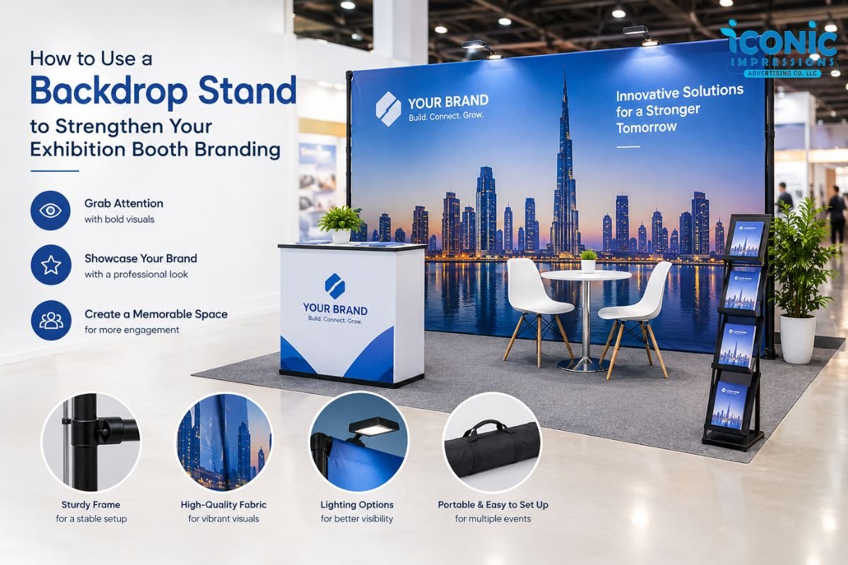 How to Use a Backdrop Stand to Strengthen Your Exhibition Booth Branding